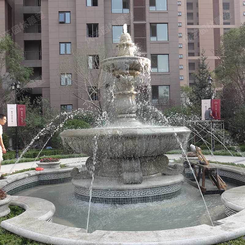 石雕噴泉，花崗巖噴泉，景觀噴泉