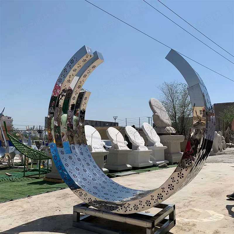 不銹鋼圓環雕塑 不銹鋼圓環雕塑